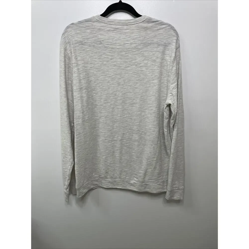 Banana Republic Long Sleeve Men's L Gray‎ Stretchy Lightweight Crew Neck T-shirt